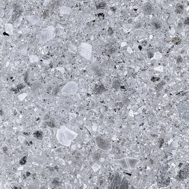Плитка керамогранит Kerranova Terrazzo Light Grey K-331 LR 600x600x10 (1,44 кв.м.) под терраццо
