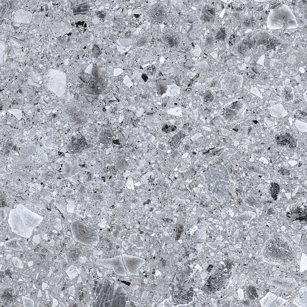 Плитка керамогранит Kerranova Terrazzo Light Grey K-331 LR 600x600x10 (1,44 кв.м.) под терраццо