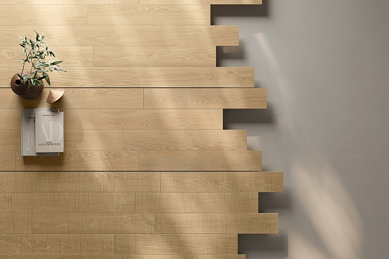Плитка керамогранит Log Select Moon Pure 20x120  Matt  ( 1,44 кв.м.) под дерево