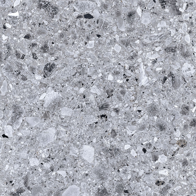 Плитка керамогранит Kerranova Terrazzo Light Grey K-331 LR 600x600x10 (1,44 кв.м.) под терраццо