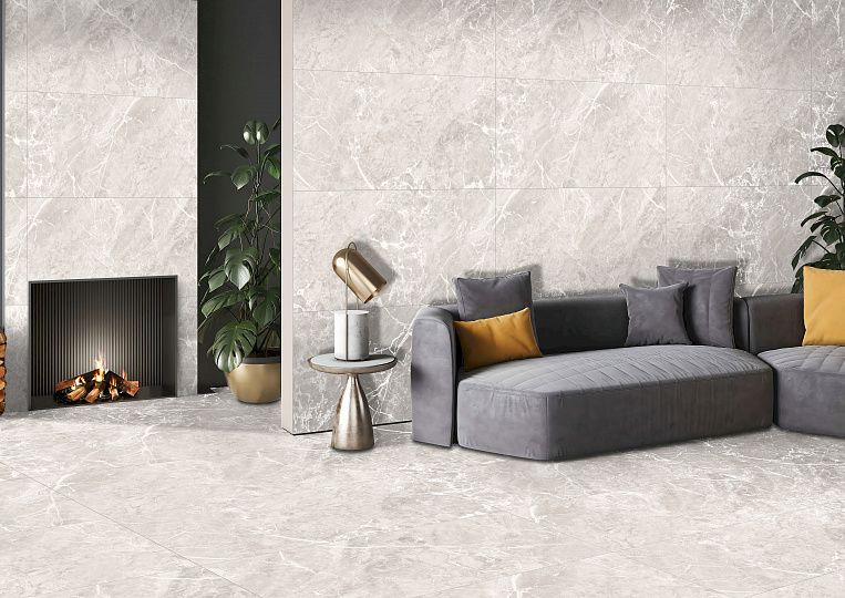 Плитка керамогранит Artceramic Extra Silver 60х120 Matt (1,44 кв.м.) под камень