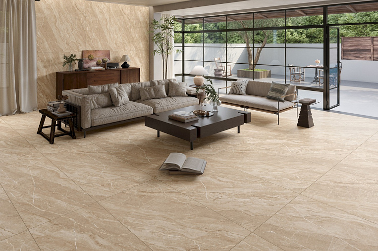 Плитка керамогранит Eternal Bland Crema 60x120 matt (1,44 кв.м.) под камень