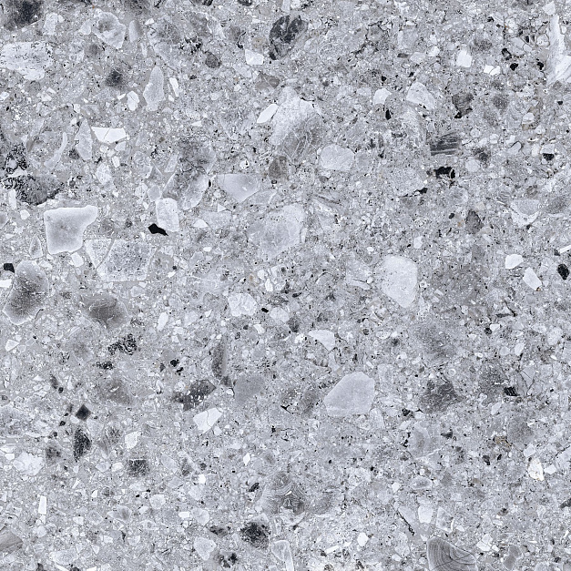 Плитка керамогранит Kerranova Terrazzo Light Grey K-331 LR 600x600x10 (1,44 кв.м.) под терраццо