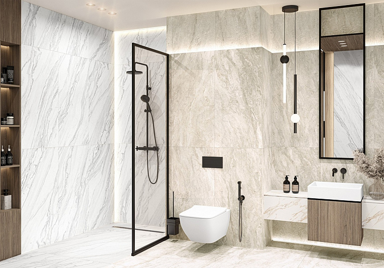 Интерьерные фото коллекции Roxy (керамогранит)