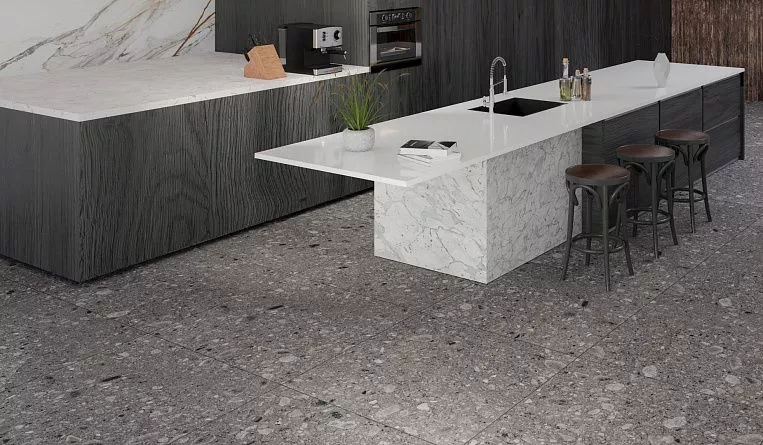Плитка керамогранит Prime Ceramics Gloria Silver 600x600 ректификат матовый (1,44 кв.м.) под бетон