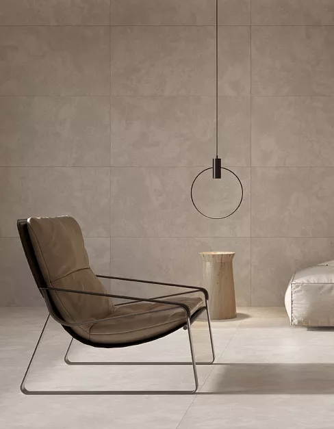 Плитка керамогранит Kerranova Satin Beige K-2702 MR 600x1200x10 (1,44 кв.м.) под бетон